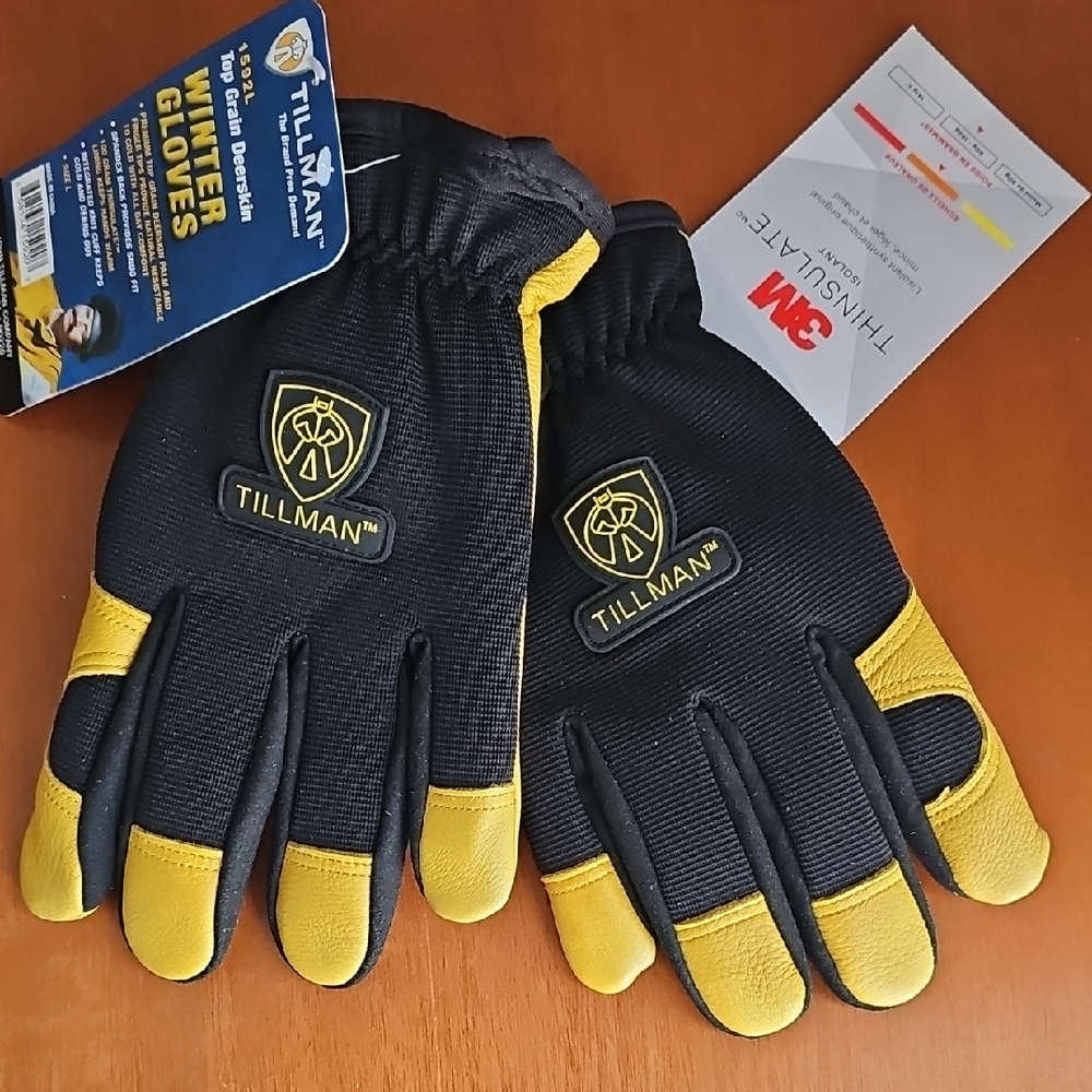 Tillman Top Grain Deerskin Thinsulate Winter Gloves Size Large